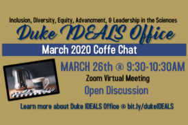Coffee Chat March 26th @ 9:30AM